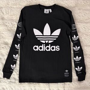 Adidas Black Shirt with White Logo